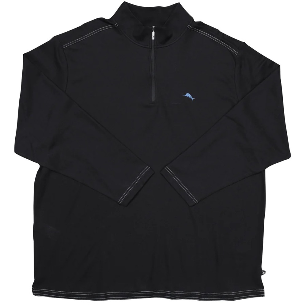 Tommy Bahama Emfielder 2.0 Half zip - Men’s 2XLT Black
